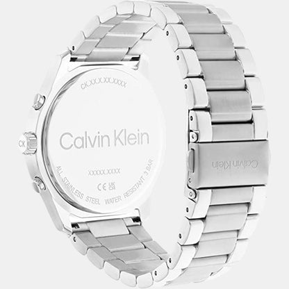 Sport Men Quartz Blue Dial Chronograph Stainless Steel Watch 25200208