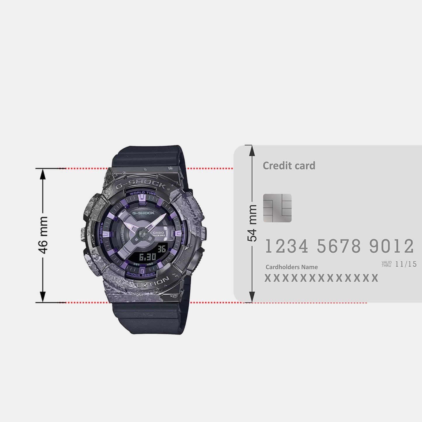 G-Shock Women Quartz Black Dial Analog-Digital Resin Watch G1357