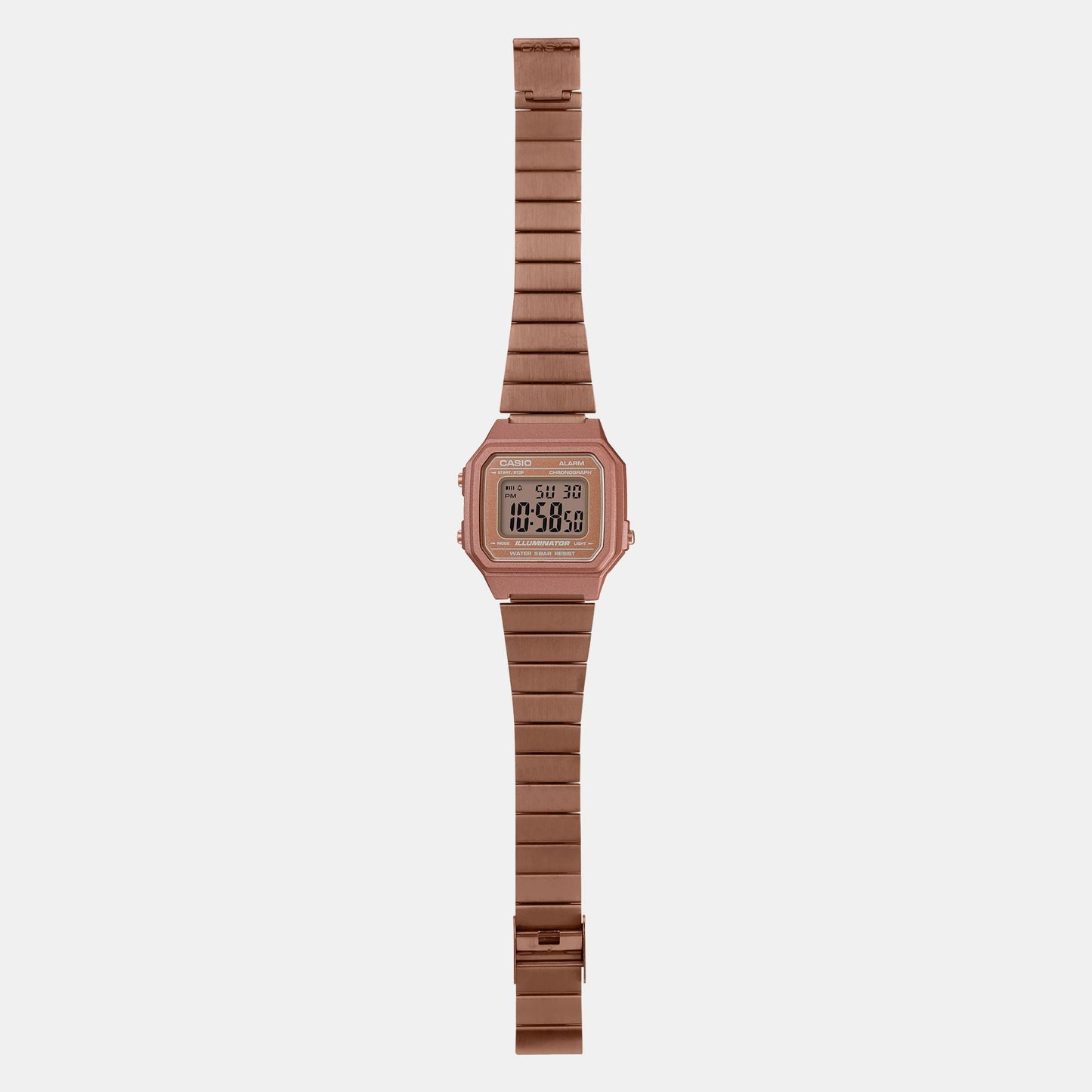 Classics Women Quartz Silver Dial Digital Stainless Steel Watch D200