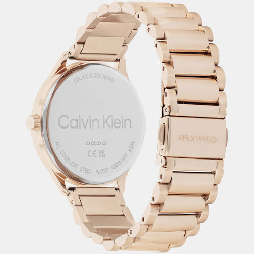 Ck Dress Women Quartz Pink Dial Multi-Function Stainless Steel Watch 25200370