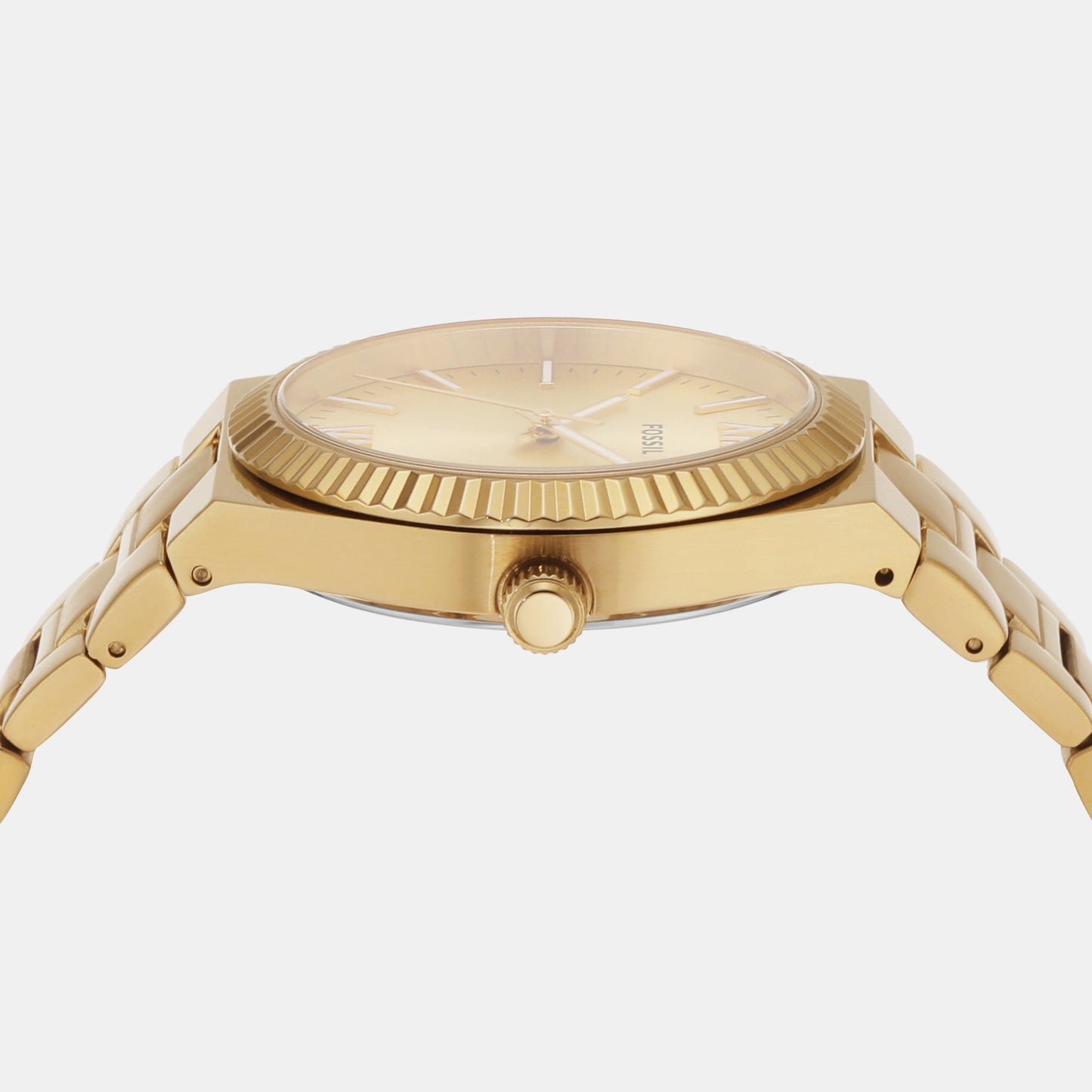 Scarlette Women Quartz Gold Dial Analog Stainless Steel Watch ES5299