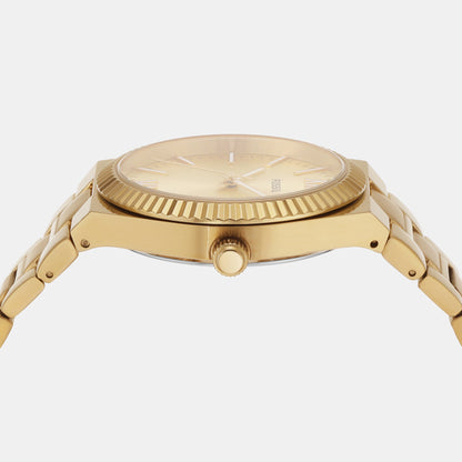 Scarlette Women Quartz Gold Dial Analog Stainless Steel Watch ES5299