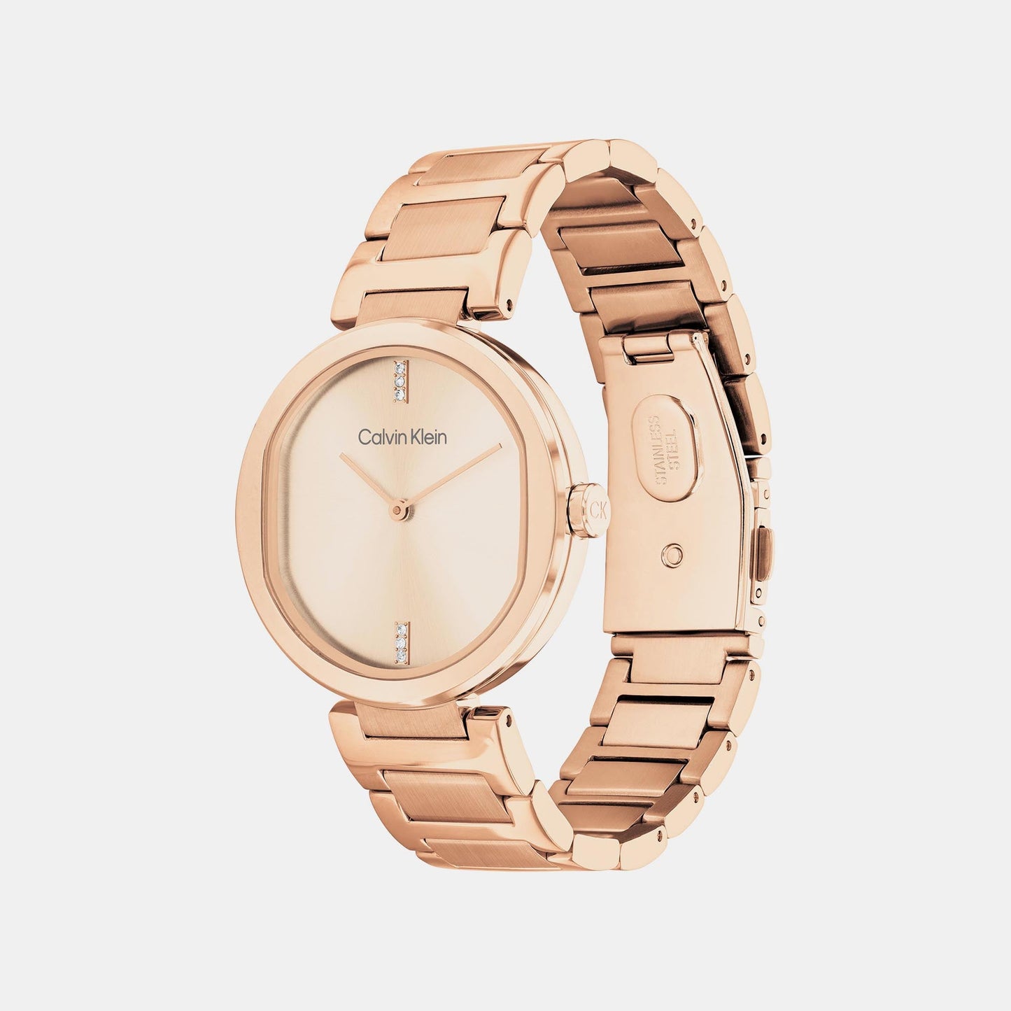Ck Sensation Women Quartz Pink Dial Analog Stainless Steel Watch 25200431