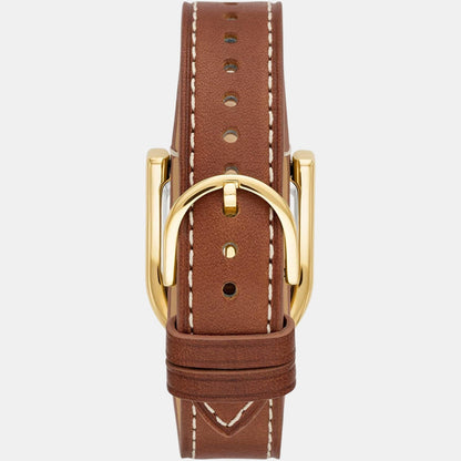 Harwell Women Quartz White Dial Analog Leather Watch ES5264