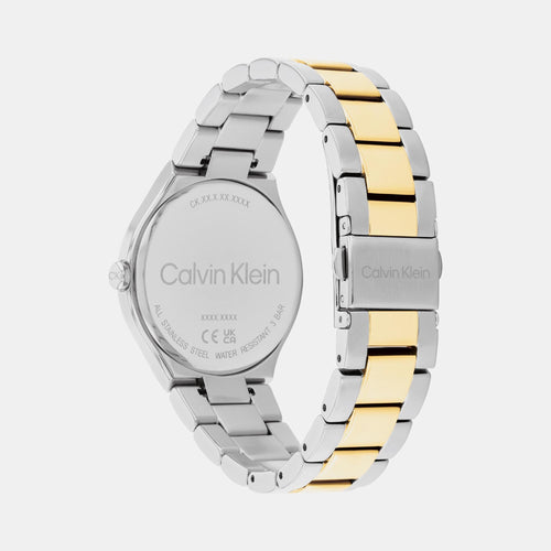 Admire Women Quartz Gold Dial Analog Stainless Steel Watch 25200366