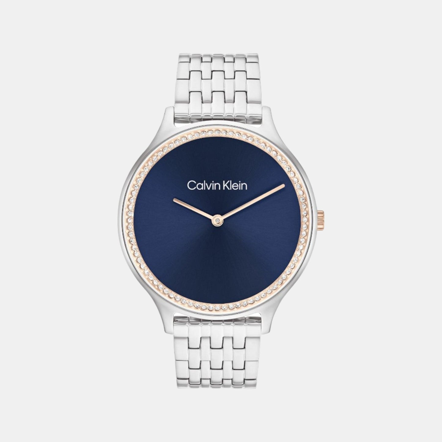 Timeless Women Quartz Blue Dial Analog Stainless Steel Watch 25100001