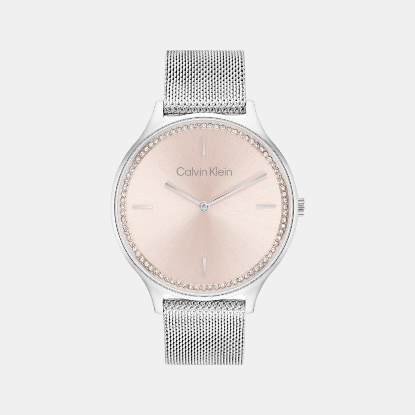 Timeless Women Quartz Pink Dial Analog Stainless Steel Watch 25100004