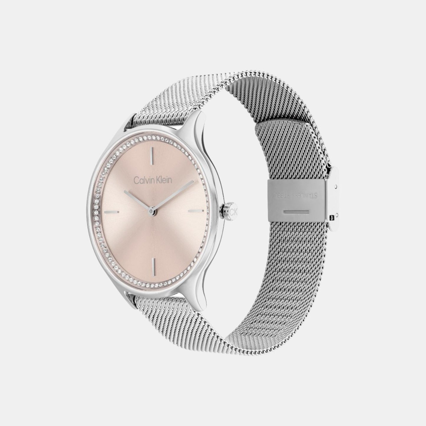 Timeless Women Quartz Pink Dial Analog Stainless Steel Watch 25100004