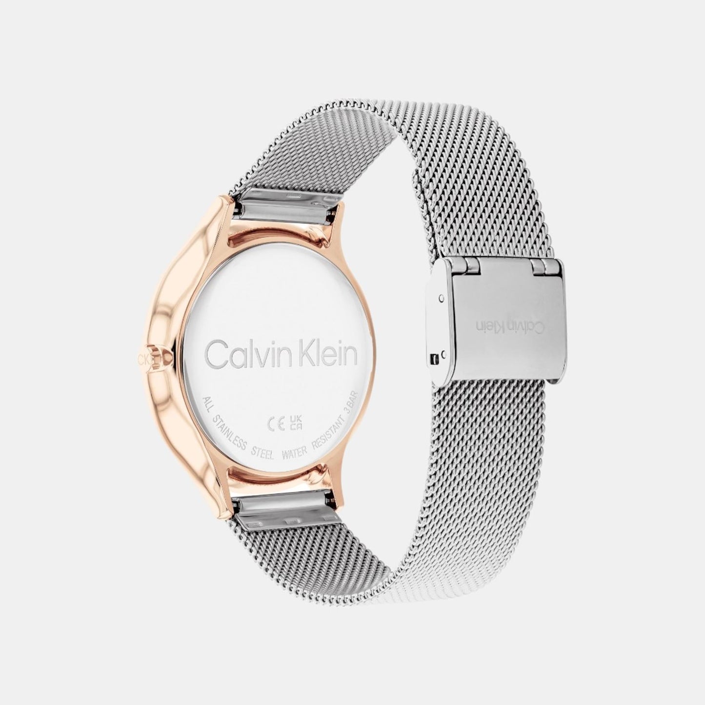 Timeless Women Quartz Silver Dial Analog Mesh Watch 25100006