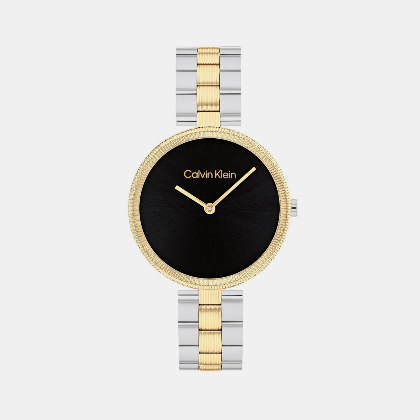Gleam Women Quartz Black Dial Analog Stainless Steel Watch 25100012