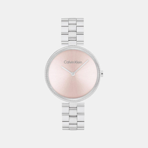 Gleam Women Quartz Pink Dial Analog Stainless Steel Watch 25100015