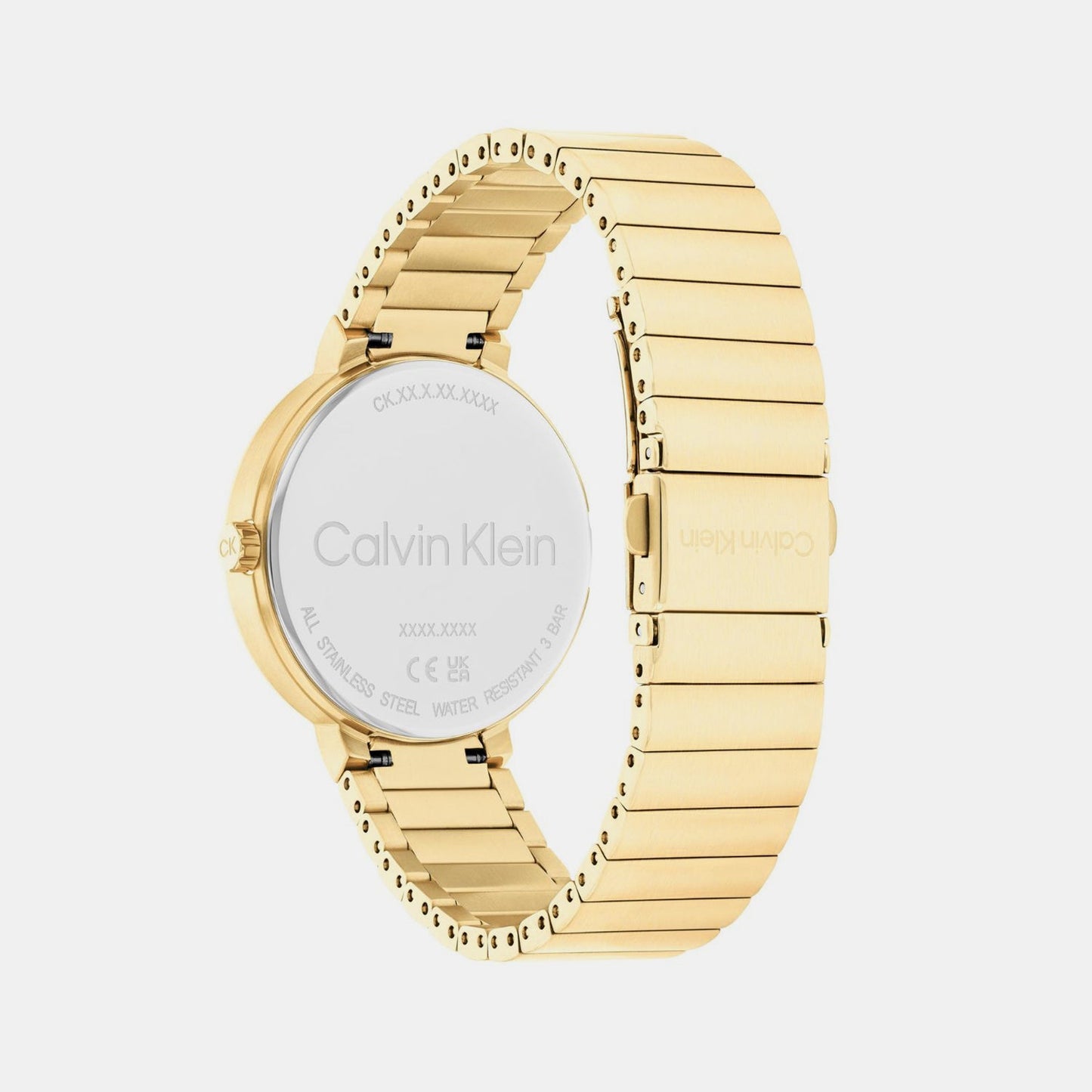 Create Women Quartz Gold Dial Multi-Function Stainless Steel Watch 25100030