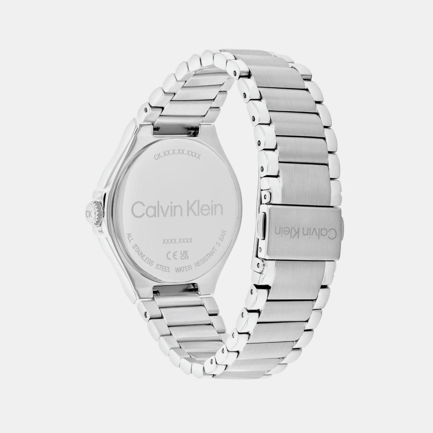 Vibrancy Women Quartz Blue Dial Multi-Function Stainless Steel Watch 25100051