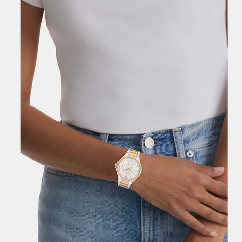 Vibrancy Women Quartz White Dial Multi-Function Stainless Steel Watch 25100052