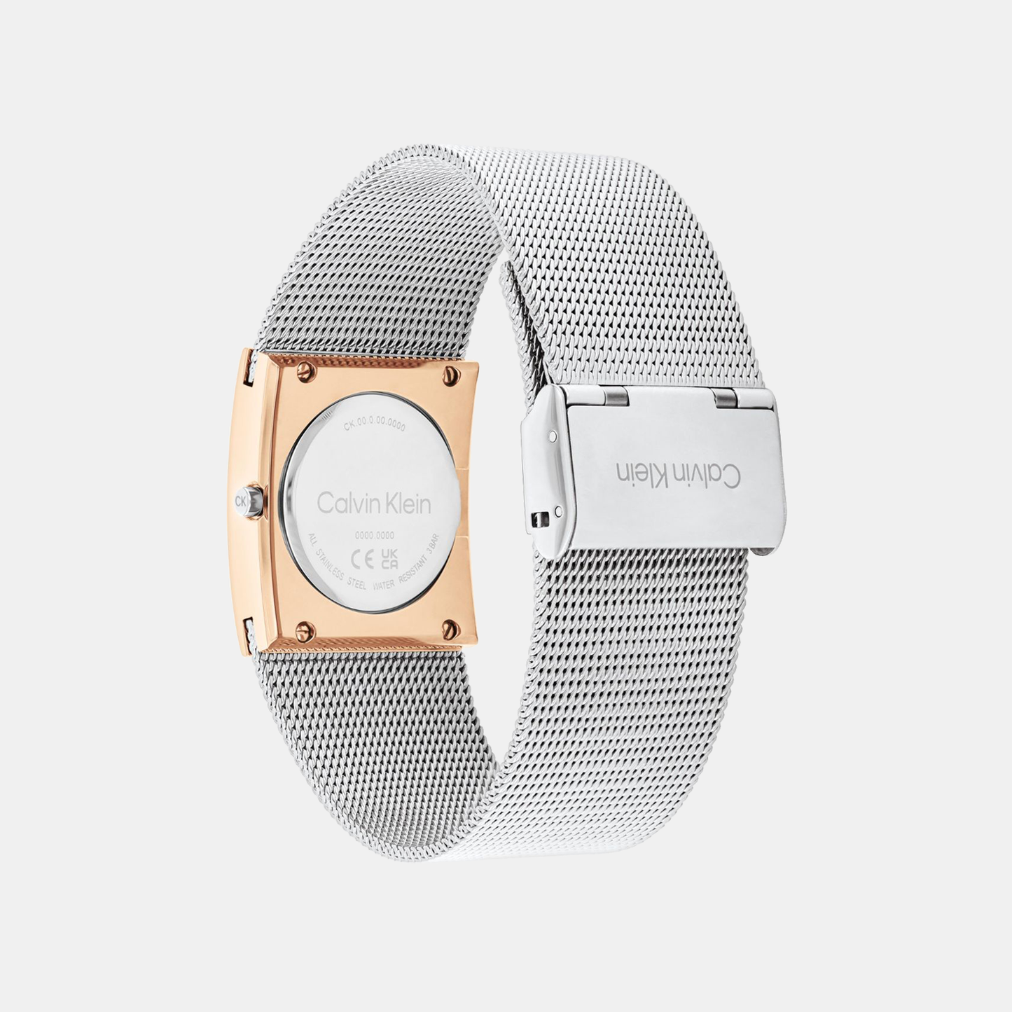 Ck Pulse Women Quartz Silver Dial Analog Mesh Watch 25100063