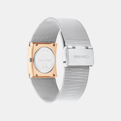 Ck Pulse Women Quartz Silver Dial Analog Mesh Watch 25100063