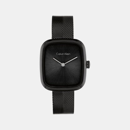 Ck Adore Women Quartz Black Dial Analog Mesh Watch 25100100