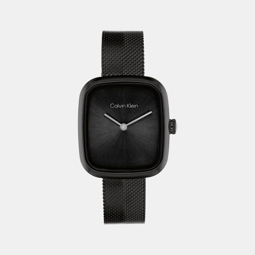 Ck Adore Women Quartz Black Dial Analog Mesh Watch 25100100