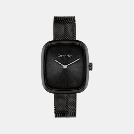 Ck Adore Women Quartz Black Dial Analog Mesh Watch 25100100