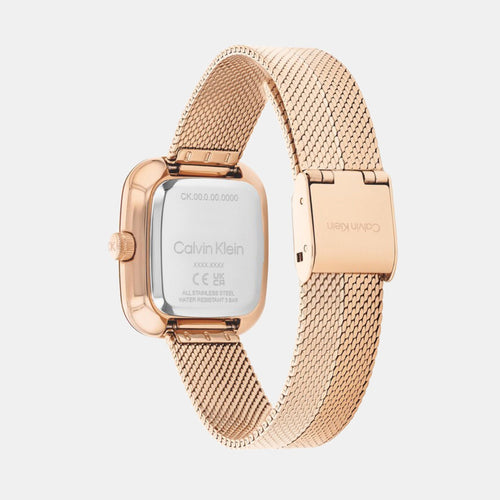Ck Adore Women Quartz Pink Dial Analog Mesh Watch 25100101