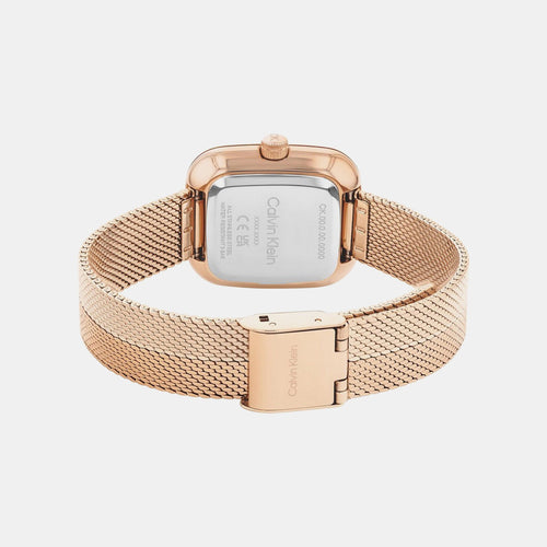 Ck Adore Women Quartz Pink Dial Analog Mesh Watch 25100101