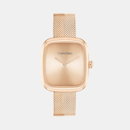 Ck Adore Women Quartz Pink Dial Analog Mesh Watch 25100101