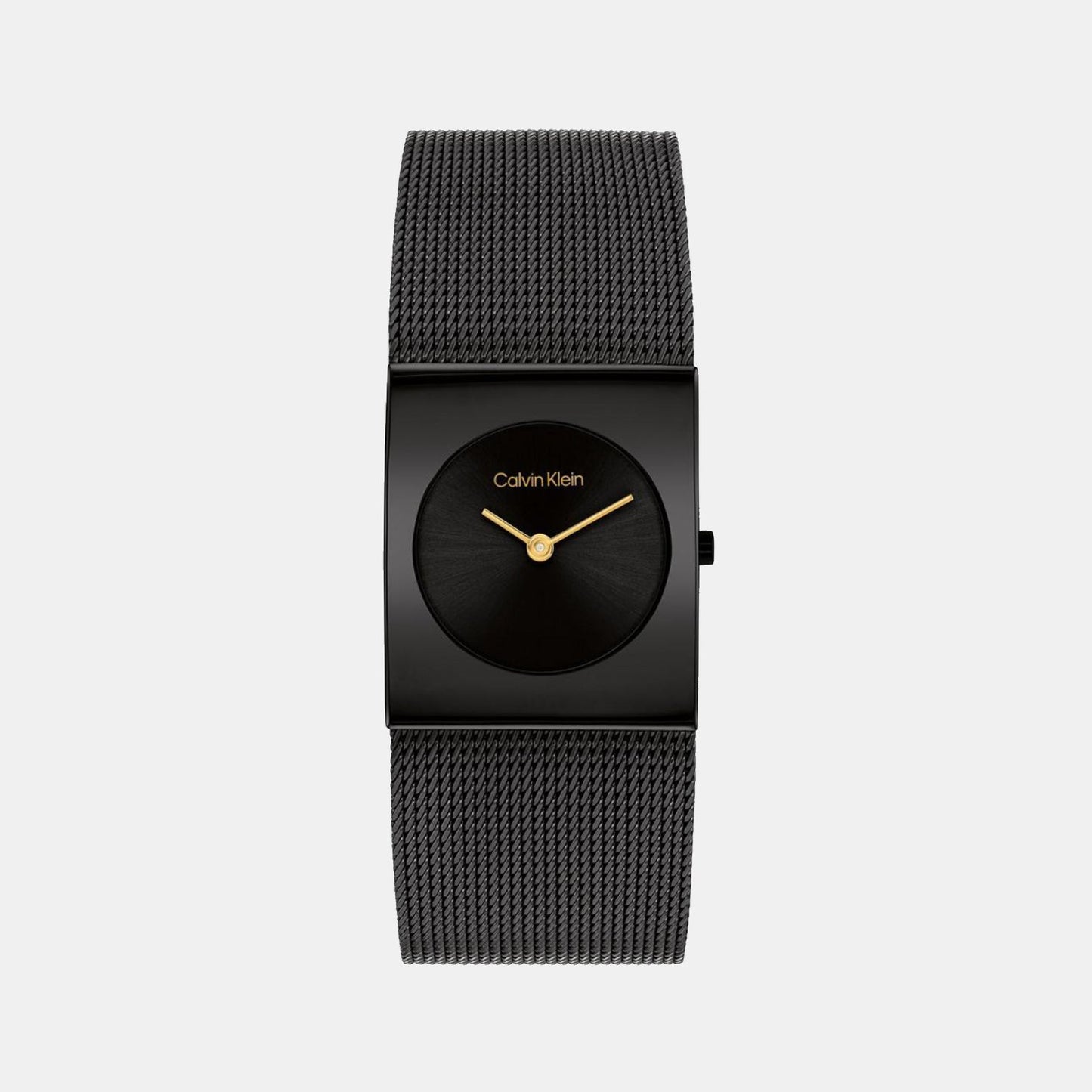 Ck Pulse Women Quartz Black Dial Analog Mesh Watch 25100109