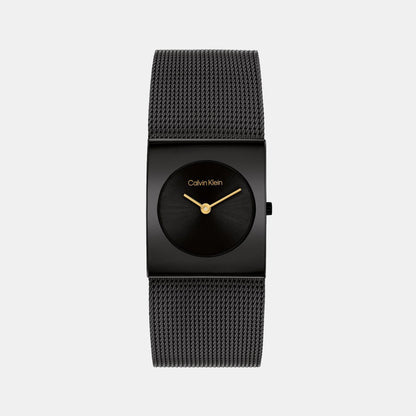 Ck Pulse Women Quartz Black Dial Analog Mesh Watch 25100109