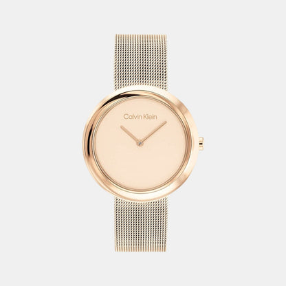 Twisted Bezel Women Quartz Pink Dial Analog Stainless Steel Watch 25200013