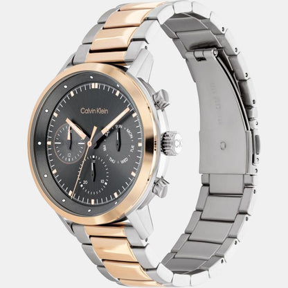 Gauge Men Quartz Grey Dial Chronograph Stainless Steel Watch 25200064