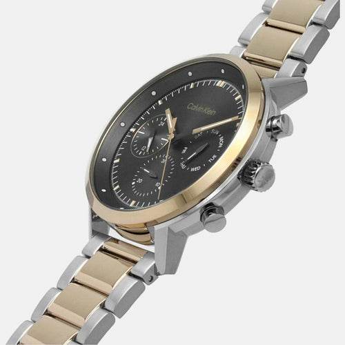 Gauge Men Quartz Grey Dial Chronograph Stainless Steel Watch 25200064