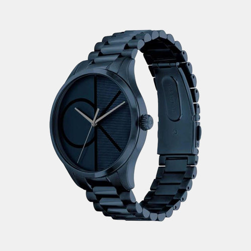 Ck Iconic Unisex Quartz Blue Dial Analog Stainless Steel Watch 25200166