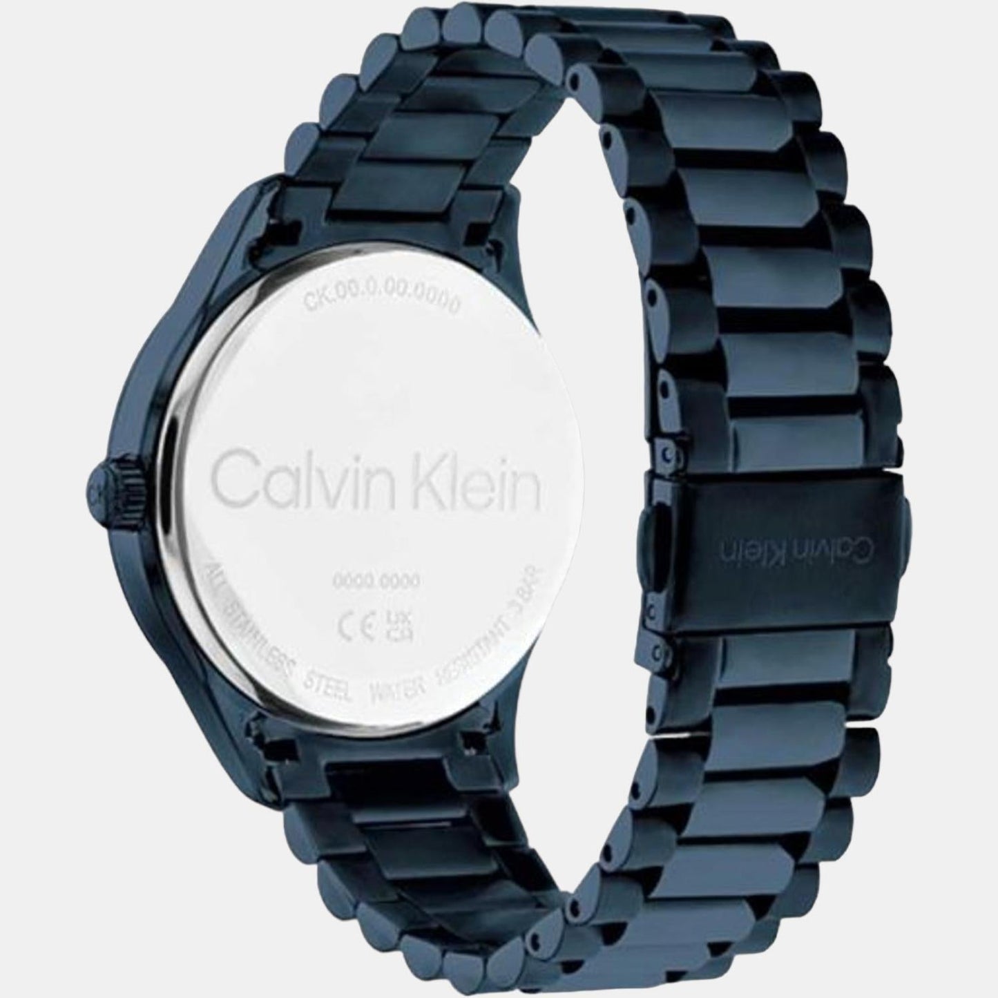 Ck Iconic Unisex Quartz Blue Dial Analog Stainless Steel Watch 25200166