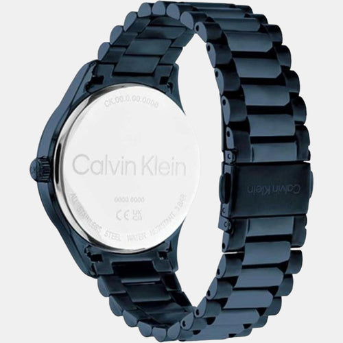 Ck Iconic Unisex Quartz Blue Dial Analog Stainless Steel Watch 25200166
