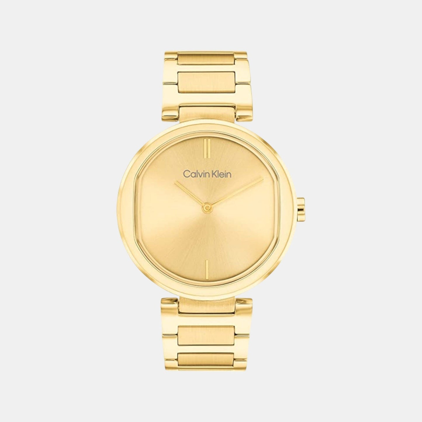 Ck Sensation Women Quartz Champagne Dial Analog Stainless Steel Watch 25200252