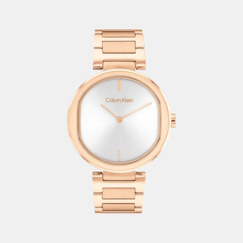 Ck Sensation Women Quartz Silver Dial Analog Stainless Steel Watch 25200253