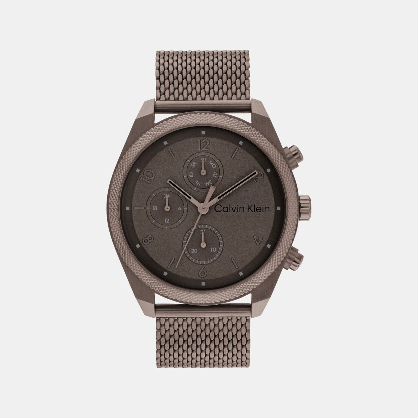 Impact Men Quartz Brown Dial Chronograph Stainless Steel Watch 25200361