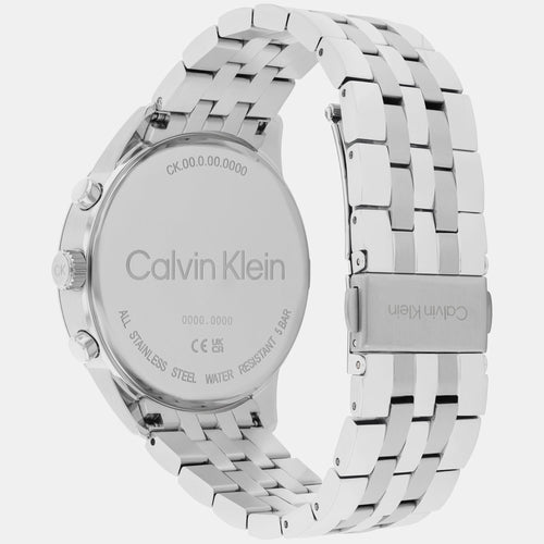Ck Infinite Men Quartz Blue Dial Chronograph Stainless Steel Watch 25200377