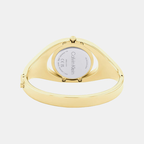 Ck Elation Women Quartz Champagne Dial Analog Stainless Steel Watch 25200391
