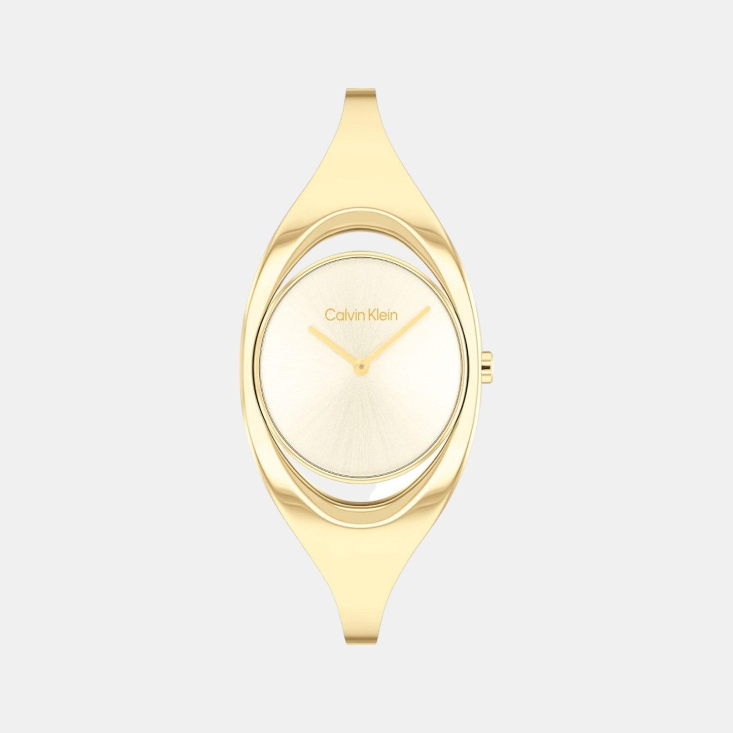 Ck Elation Women Quartz Champagne Dial Analog Stainless Steel Watch 25200391