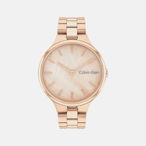 Linked Women Quartz Mother Of Pearl Dial Analog Stainless Steel Watch 25200427
