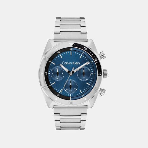 Ck Flex Men Quartz Blue Dial Multi-Function Stainless Steel Watch 25200464