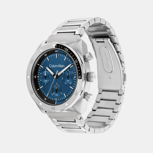Ck Flex Men Quartz Blue Dial Multi-Function Stainless Steel Watch 25200464