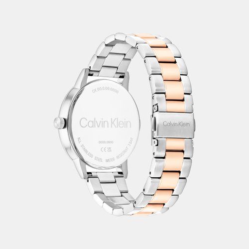 Linked Bracelet Men Quartz Black Dial Analog Stainless Steel Watch 25200479