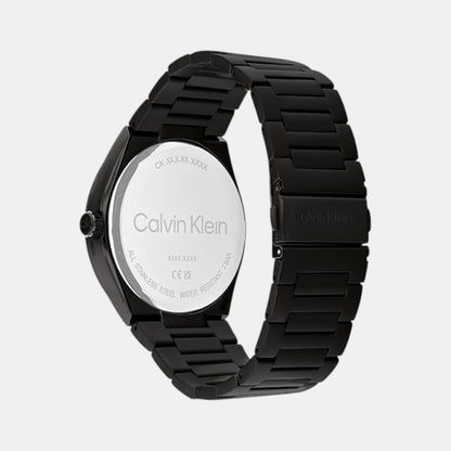 Distinguish Men Quartz Black Dial Analog Stainless Steel Watch 25200490