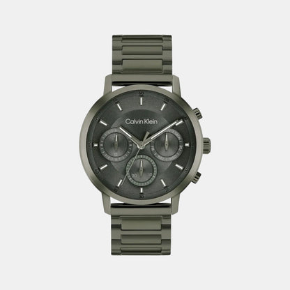 Gauge Men Quartz Green Dial Multi-Function Stainless Steel Watch 25200494