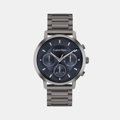 Men Quartz Blue Dial Chronograph Stainless Steel Watch 25200495