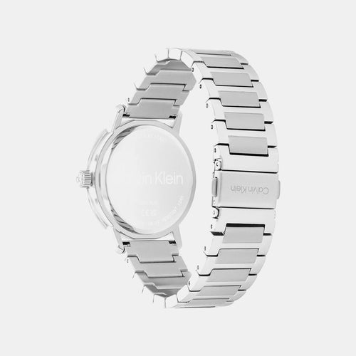 Men Quartz Blue Dial Analog Stainless Steel Watch 25200562