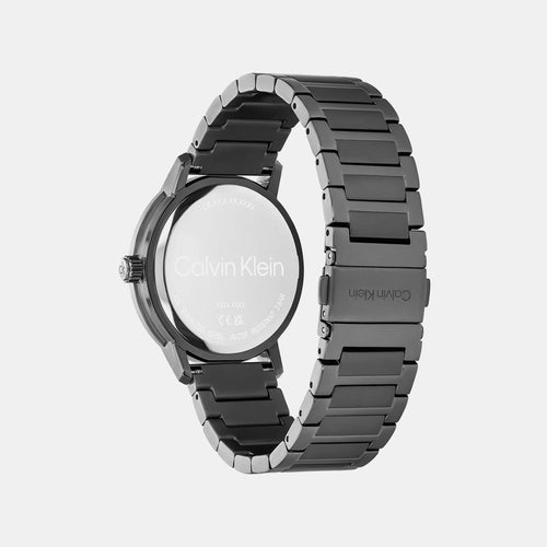 Gauge Men Quartz Black Dial Chronograph Stainless Steel Watch 25200563