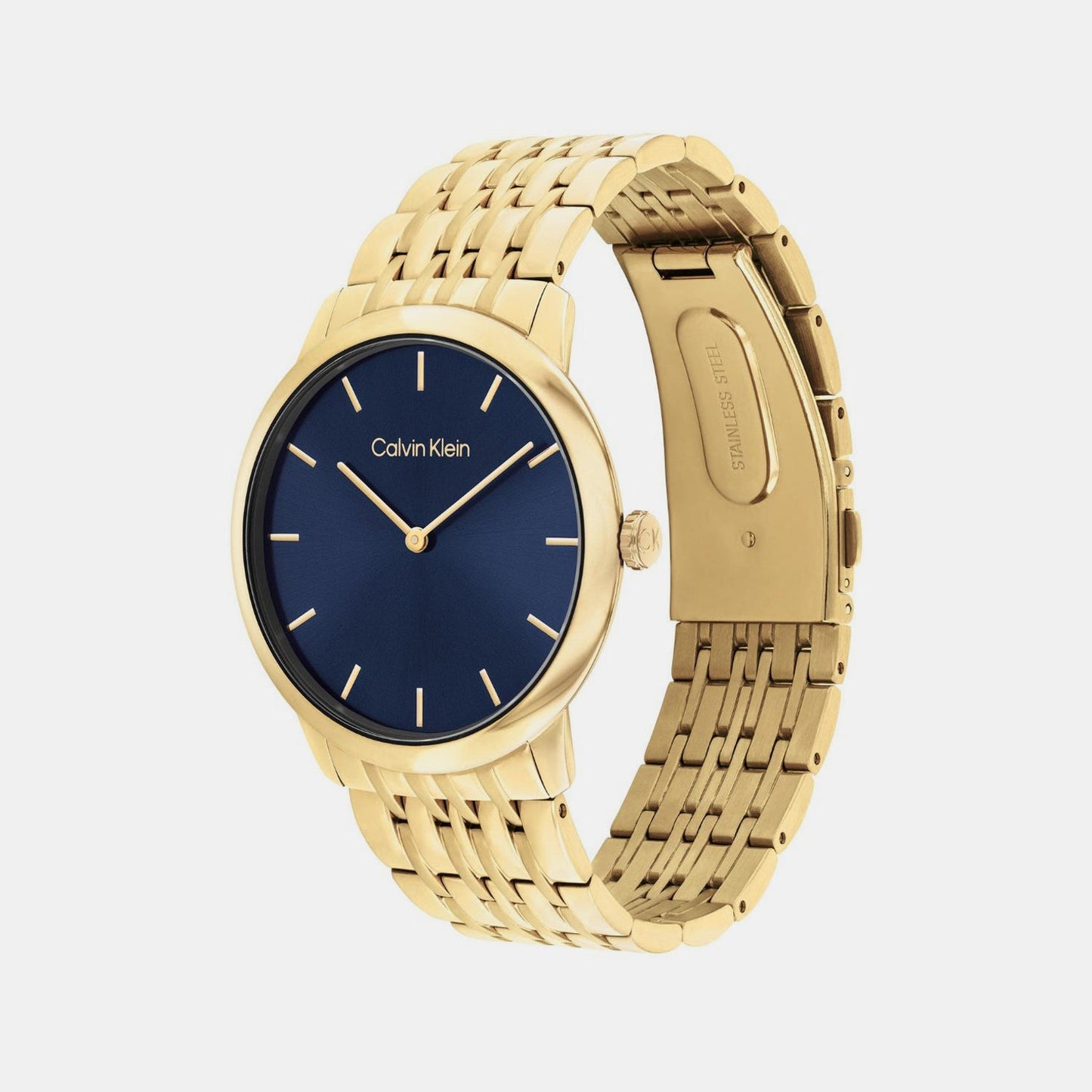 Intrigue Unisex Quartz Blue Dial Analog Stainless Steel Watch 25300007
